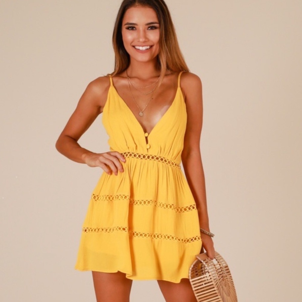 NWOT ShowPo Like a Playsuit in Mustard